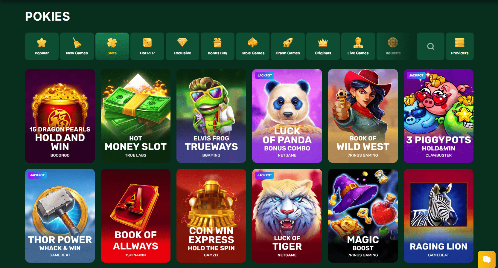 golden crown casino slots